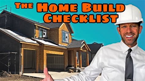 The Home Build Checklist The Guide On How To Build A House Youtube