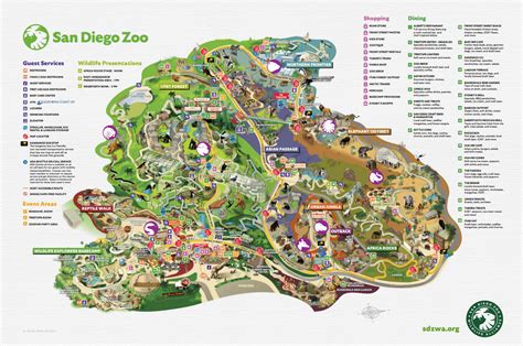San Diego Zoo Map And Brochure 2021 2024