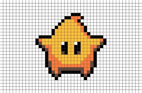 Super Mario Galaxy Luma Star Pixel Art Brik