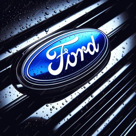 Premium Photo | Ford emblem unveiled a visual journey through the