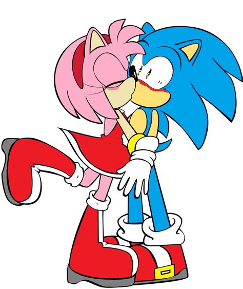 Kiss Colored Sonic And Amy Photo 20756852 Fanpop