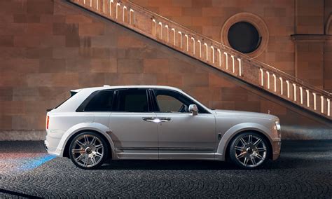 We parked it in front of a thrift store. Spofec Rolls Royce Cullinan is a widebody V12 SUV