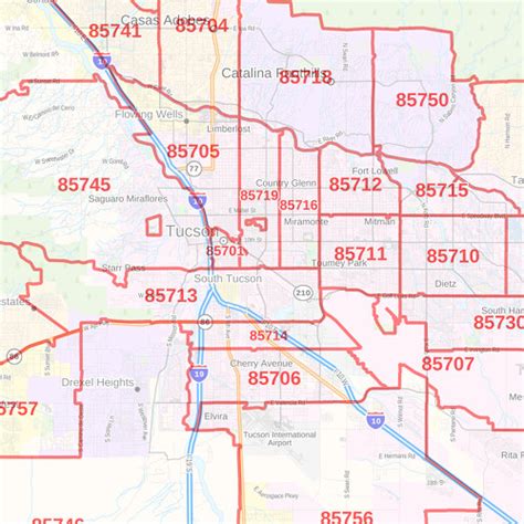 Pima County Arizona Zip Codes Map My Xxx Hot Girl
