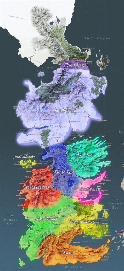 Map Of Westeros With Borders Maps Of The World