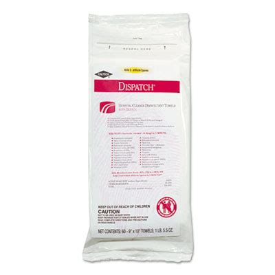Dispatch Hospital Cleaner Disinfectant Towels With Bleach Candor Janitorial Supply
