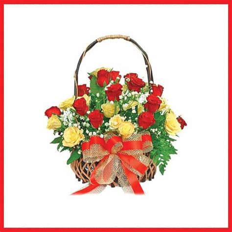 Red And Yellow Roses Bouquet Sabera Florist
