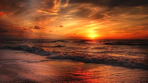 1920x1080 beach north sea sunset laptop full hd 1080p hd 4k wallpapers images backgrounds