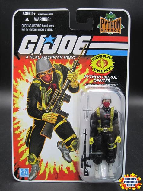 2008 Hasbro Gi Joe Cobra Enemy Python Patrol Officer 1b