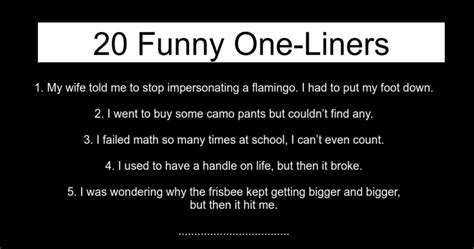 Funny One Liners Justfun