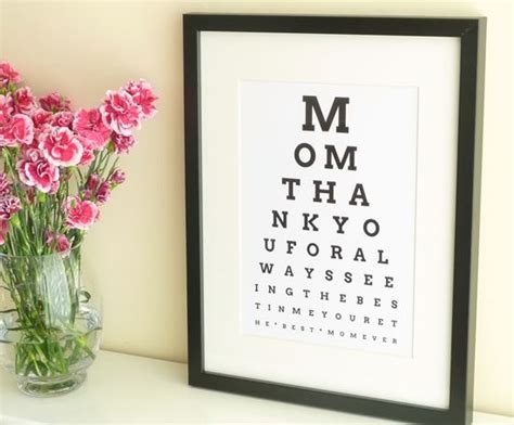 Check spelling or type a new query. DIY Eye Chart - Personalized Mothers Day Gift | Christmas ...