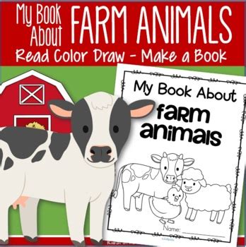 Farm Animals Printables Read Color Draw - Make a Book Distance Learning