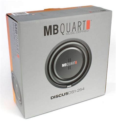 Mb Quart Ds1 254 400 Watt 4 Ohm Shallow Slim Subwoofers Car Truck Dvc