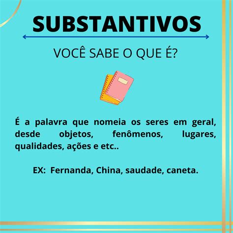 Substantivos Você Sabe O Que é Português
