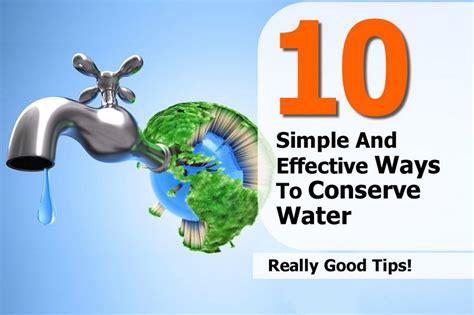 10 Simple And Effective Ways To Conserve Water