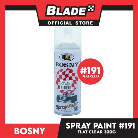 Bosny Spray Paint Flat Clear 191 300g Bladeph