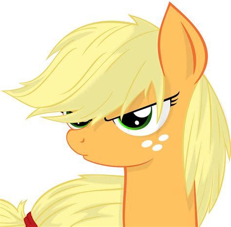 Applejack Serious Face By Godoffury On Deviantart