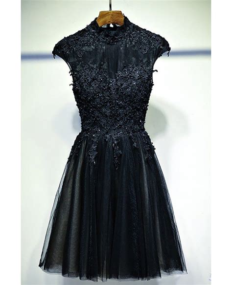 Short Black Lace Dress With Sleeves Westerly Little Black Dress How To