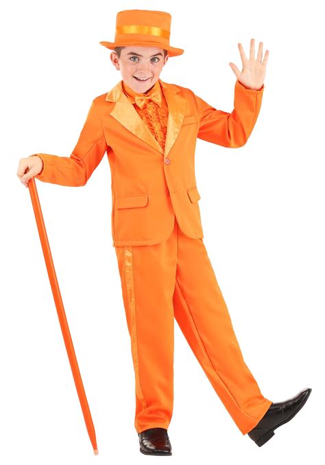 Orange Tuxedo Costume For Kids
