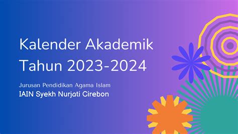 Kalender Akademik Tahun 2023 2024 Iain Syekh Nurjati Cirebon Jurusan