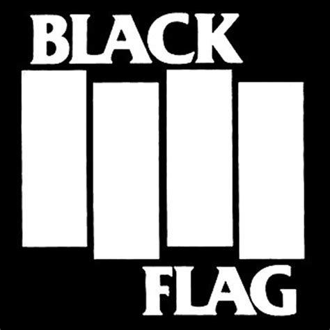 Black Flag Logo 5x5 Printed Sticker