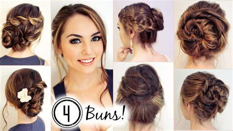 No Heat Hairstyles 4 Unique Messy Buns Jackie Wyers