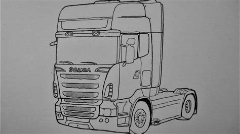 How To Draw A Scania Truck Youtube