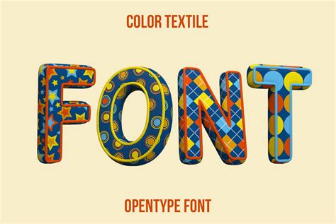 Color Textile Font On Behance