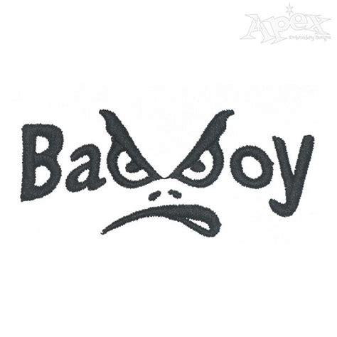 Bad Boy Embroidery Design Apex Monogram Designs And Fonts