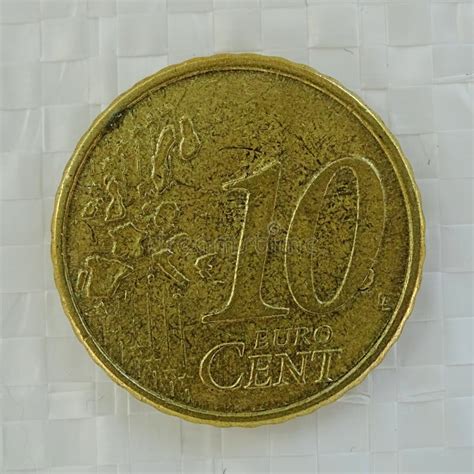 10 Euro Cent Error Coin Stock Photo Image Of Financial 123076698