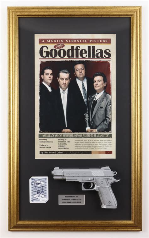 Henry Hill Signed Goodfellas Custom Framed Playing Card Display With