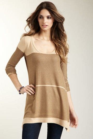 Brown Colorblock Tunic Sweater With Images Fall Fashion Trends