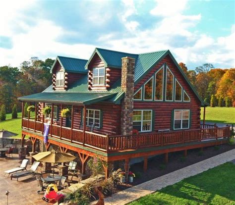 Shop Our Mountaineer Deluxe Cabins In Pa Luxury Log Cabin Homes Log