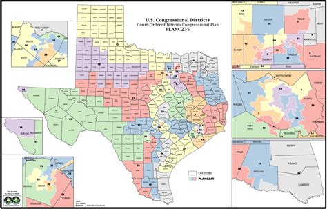 Texas Congressional Districts Map 2016 Printable Maps