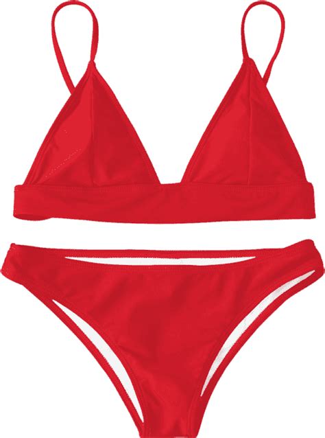Padding Bikini Set Red Bikinis M Style Sexy Diwqppt Clipart Full Size