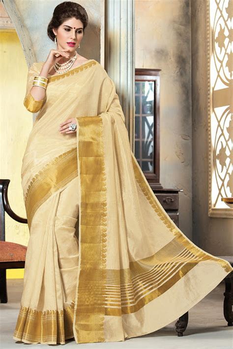 Kanchipuram Silk Saree In Off White Colour Latest Silk Sarees Saree Designs Silk Sarees Online