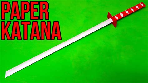 How To Make A Paper Sword Japanese Katana Sword Youtube