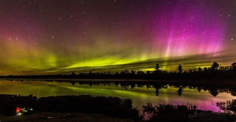 Aurora Borealis Ontario Canada Northern Lights Scenic Photos Sky Art