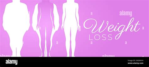 Weight Loss Web Banner Illustration Stock Vector Image And Art Alamy