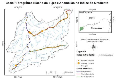 11º sinageo perfil longitudinal e aplicação do Índice de gradiente na bacia riacho do tigre