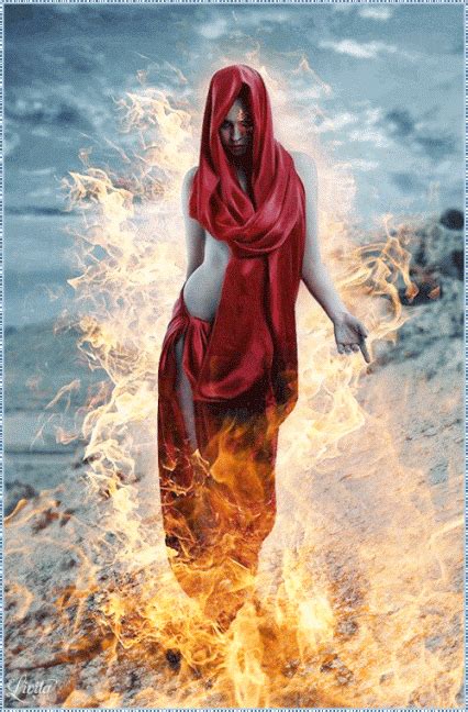 FIRE FLAMES Gif Gifs Gothic Angel Hell Girl Mood Changes Fire And