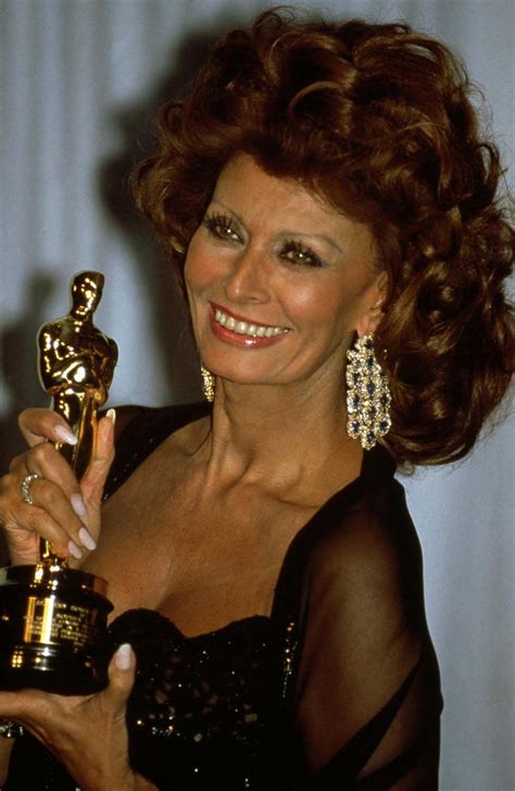 Sophia Loren Oscar Alla Carriera 1991 Sophia Loren Classic Hollywood