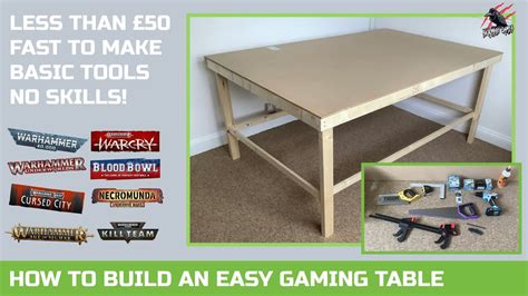 How To Build A Gaming Table 6ft X 4ft Quick And Easy With Basic Tools
