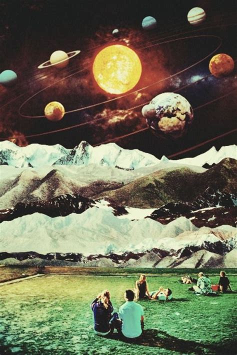 Outer Landscape Surreal Mixed Media Collage Art By Ayham Jabr