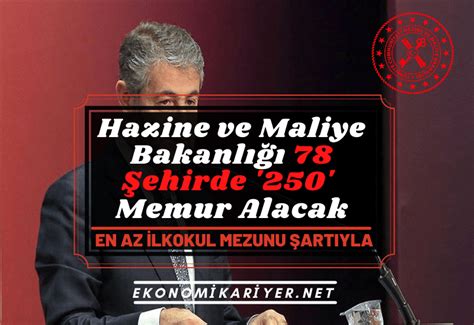 Hazine Ve Maliye Bakanl Memur Al M Yapacak Ehirde