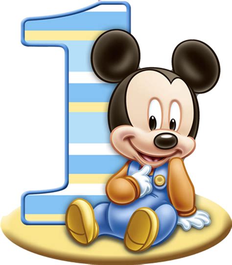 Circle Birthday Mickey Clipart Png Baby Mickey Mouse Png Transparent