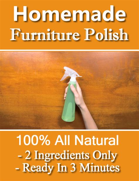 Learn how to make your own homemade furniture polish with two frugal ingredients that are likely sitting in your pantry right now. Pin on Cleaners