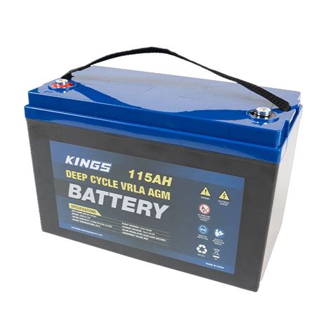 Kings 115ah 12v Agm Deep Cycle Battery 5x Faster Recharging