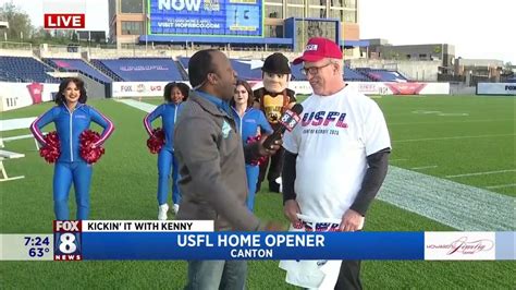 Fox 8 News Cleveland Usfl Opening Day Kicks Off Lots Of Fun For The