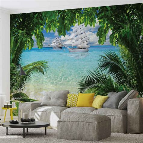 Tropical Beach Island Wall Mural Buy At UKposters