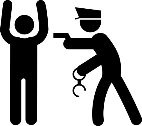 Arresting Man Png Icon Cops And Robbers Icon Clipart Full Size